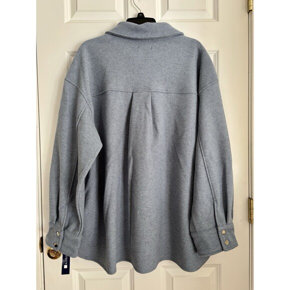 ARCHITEC WOMEN'S SHIRT-JACKET BLUE BUTTON DOWN LONG SLEEVE SIZE 2X COLLARED 165 - Picture 5 of 9